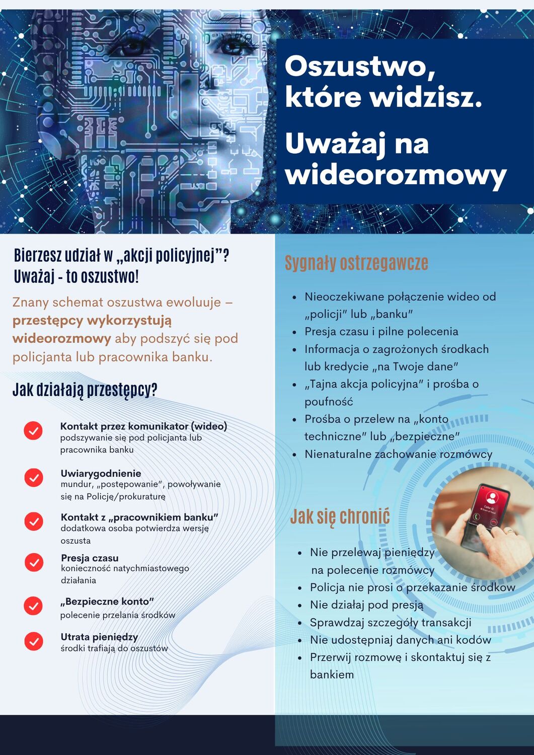 Plakat na którym umieszczone są informacje zawarte w tekście.