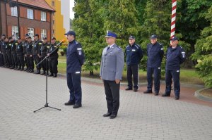 Uczestników przywitał komendant Szkoły Policji w Słupsku insp. Jacek Gil