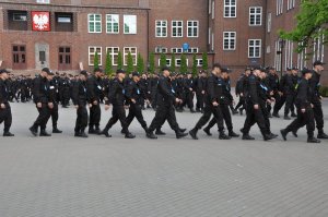 Oficjalne rozpoczęcie I Turnieju Oddziałów Prewencji - główny plac apelowy Szkoły Policji w Słupsku, 15 czerwca 2015 roku