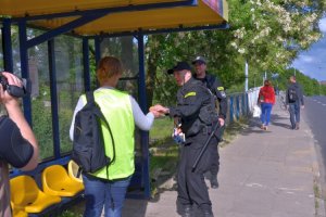 Punkt kontrolny na moście drogowym