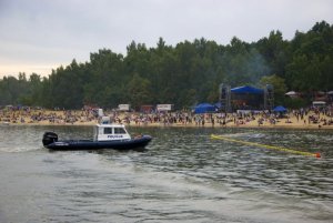 Policjanci zabezpieczali Festiwal Ognia i Wody