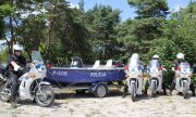 Policyjni motocykliści w rejonach kąpielisk