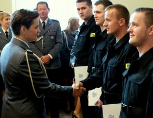 gratulacje dla policjantów