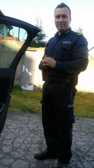 Jeden z funckjonariuszy biorący udział w akcji
