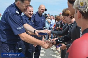 Kobieca Pływacka Morska Sztafeta Policyjna