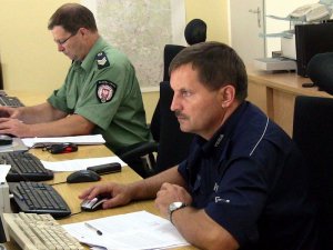 Policjanci z Centrum Współpracy Służb w przygranicznym Świecku