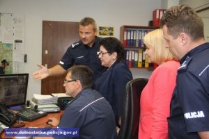 Minister Spraw Wewnętrznych z wizytą w Komendzie Miejskiej Policji w Jeleniej Górze