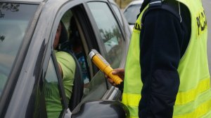 Kontrola kierowcy w ramach akcji "Trzeźwość"