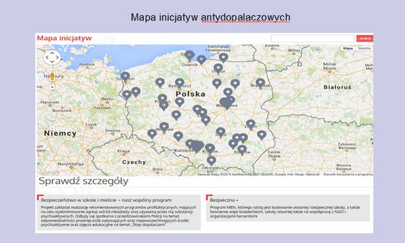 Mapa inicjatyw antydopalaczowych