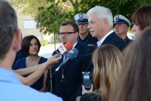 Festyn i nowe bezpieczne przejście dla pieszych w ramach programu „Stop wariatom drogowym” #13