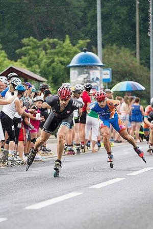 Policjant z Ustrzyk Mistrzem Polski we wrotkarskim maratonie