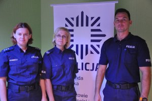Policjanci z Wydziału Prewencji Komendy Miejskiej Policji w Gorzowie Wlkp.
