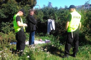 Słuchacze Szkoły Policji w Słupsku podczas służby patrolowej na terenie Gdyni