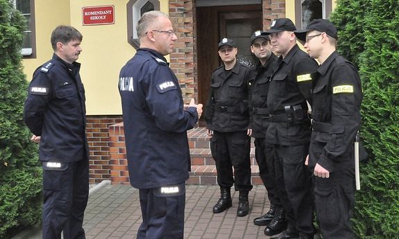 O godnej naśladowania postawie rozmawiał ze słuchaczami zastępca Komendanta Głównego nadinsp. Cezary Popławski