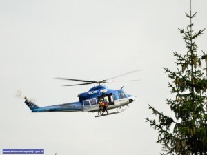 ćwiczenia funkcjonariuszy -helikopter