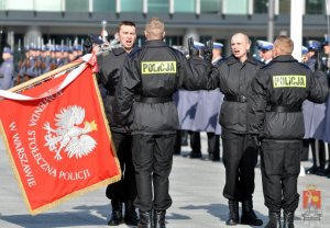 Ślubowanie i przekazanie radiowozów