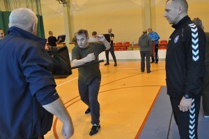 Funkcjonariusze Straży Leśnej podczas ćwiczeń w słupskiej Szkole Policji.