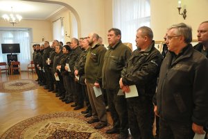 Zakończenie szkolenia pomorskich funkcjonariuszy Straży Leśnej.