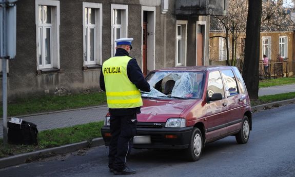 samochód po zdarzeniu