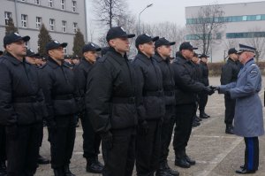 Ślubowanie nowo przyjętych policjantów