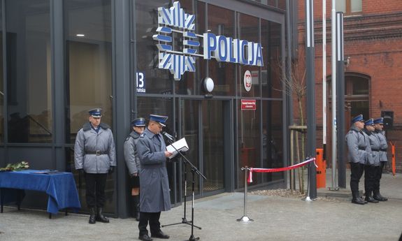 Otwarcie rozbudowanej siedziby inowrocławskich policjantów