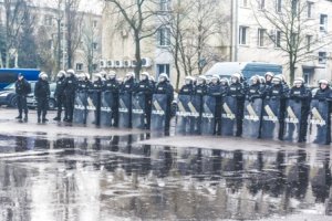 Ćwiczenia policji konnej