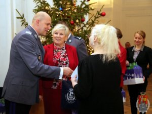 Spotkanie wigilijne z rodzinami poległych policjantów