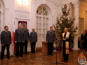 Spotkanie wigilijne z rodzinami poległych policjantów