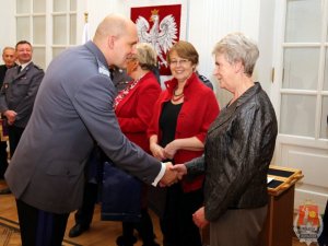 Spotkanie wigilijne z rodzinami poległych policjantów