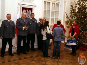 Spotkanie wigilijne z rodzinami poległych policjantów