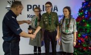 Betlejemskie Światło Pokoju u Komendanta Wojewódzkiego Policji w Bydgoszczy
