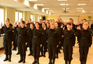 Uroczyste ślubowanie nowo przyjętych policjantów