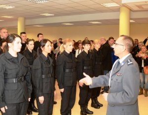 Uroczyste ślubowanie nowo przyjętych policjantów