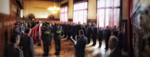 Uroczyste ślubowanie nowo przyjętych policjantów