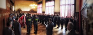 Uroczyste ślubowanie nowo przyjętych policjantów