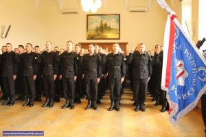 Uroczyste ślubowanie nowo przyjętych policjantów