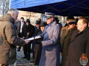 Uroczyste ślubowanie policjantów w Muzeum Katyńskim