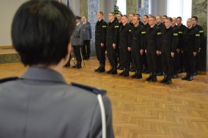 Uroczyste ślubowanie nowo przyjętych policjantów