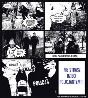 Komiks: Nie strasz dziecka policjantem!!!