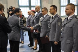 Ślubowanie nowo przyjętych policjantów KWP w Olsztynie #4