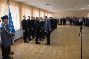 Ślubowanie nowo przyjętych policjantów KWP w Bygdoszczy #1