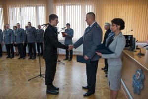 Ślubowanie nowo przyjętych policjantów KWP w Bygdoszczy #3