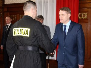 Ślubowanie nowo przyjętych policjantów KWP w Szczecinie #3