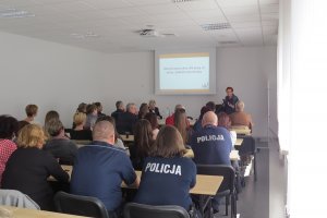 goście z Holandii z wizytą w siedzibie tucholskiej Policji