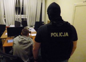 Zatrzymany z policjantem w kominiarce