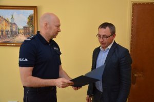 Komendant-Rektor podziękował policjantom za ich postawę