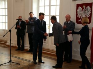 KSP odbiera gratulacje od MSWiA