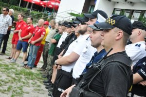 Ćwiczenia policjantów i funkcjonariuszy pozostałych służb na Jeziorze Sławskim #4