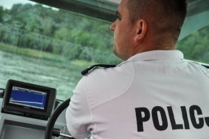 Ćwiczenia policjantów i funkcjonariuszy pozostałych służb na Jeziorze Sławskim #10