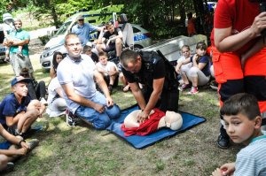 Festyn dla dzieci i przekazanie łodzi lubuskim policjantom